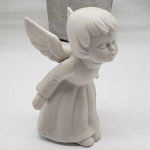 Lefton 1983 White Bisque 02079 Angel Figurine